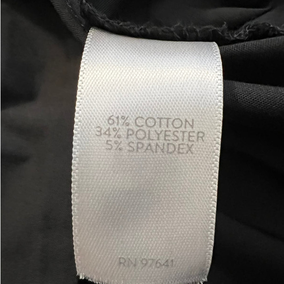 J.Jill Blouse Size Small Petite in Black Diagonal Hem Three-Quarter Sleeve - Picture 5 of 6